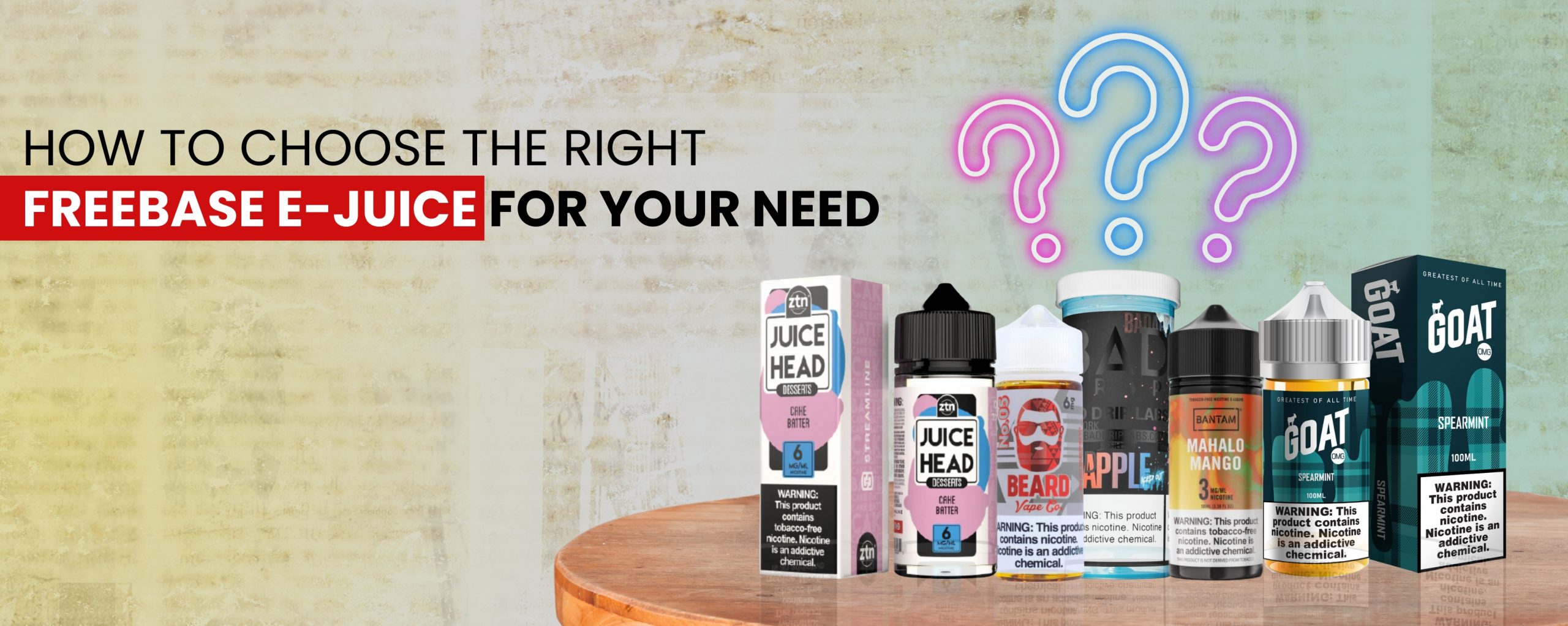 How To Choose The Right Freebase E-Juice For Your Need